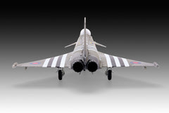 Rear quarter view of the finished Revell 1:48 Eurofighter Typhoon FGR.4 model with jet nozzles