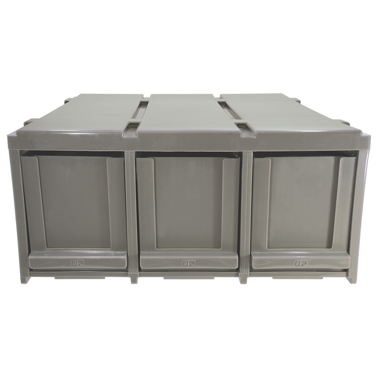 Ultra Pro PRO-Storage three-drawer card organiser, front view with all drawers closed