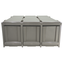Ultra Pro PRO-Storage three-drawer card organiser, front view with all drawers closed