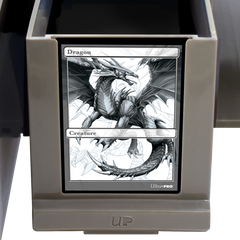 Close-up of the card-sized display slot on the front of a drawer