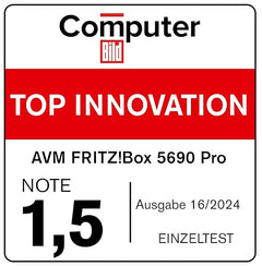FRITZ!Box 5690 Pro – Wi-Fi 7 Triband-Router für DSL & Glasfaser, Mesh & DECT