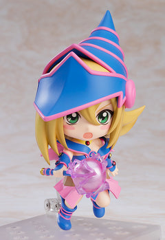 Nendoroid Dark Magician Girl with a purple magic effect part held in both hands