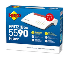 FRITZ!Box 5590 Fiber – Glasfaser-Router mit Wi-Fi 6, Mesh & 2.5-Gigabit-LAN
