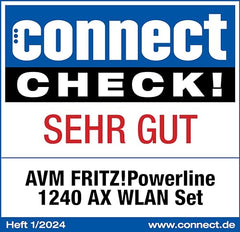 FRITZ!Powerline 1240 AX Set – Wi-Fi 6 Powerline mit WLAN & 1.200 MBit/s