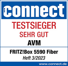 FRITZ!Box 5590 Fiber – Glasfaser-Router mit Wi-Fi 6, Mesh & 2.5-Gigabit-LAN
