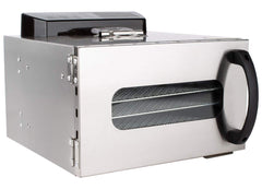 Beeketal 'BDA-15' Dörrautomat aus Edelstahl mit 10 Etagen, Zeitschaltuhr (max. 24h), einstellbarer Temperatur (30-90 °C) und LED Bedienfeld - Profi Gastro Dörrgerät inkl. 10 Einlegegitter