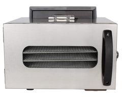 Beeketal 'BDA-15' Dörrautomat aus Edelstahl mit 10 Etagen, Zeitschaltuhr (max. 24h), einstellbarer Temperatur (30-90 °C) und LED Bedienfeld - Profi Gastro Dörrgerät inkl. 10 Einlegegitter
