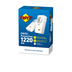FRITZ!Powerline 1220 Set – 1.200 MBit/s mit 2x Gigabit-LAN pro Adapter