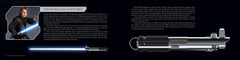 Interior spread of The Lightsaber Collection featuring the Skywalker lightsaber with its construction notes