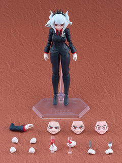 figma Lucifer displayed with her interchangeable face plates, hands and accessories