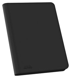 Close-up of the binder's XenoSkin texture and zip pull