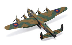 Airfix 1:72 Avro Lancaster B.III assembled model showing the four Merlin engine nacelles and nose turret