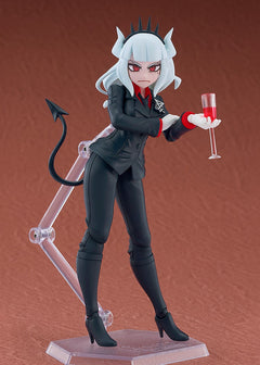 figma Lucifer offering the wine glass with her tail curled behind her