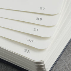 Fanned pages of a LEUCHTTURM1917 notebook showing the printed page numbers 87 to 95