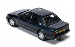 Elevated rear three-quarter view of the Ford Sierra Sapphire RS Cosworth model showing the sunroof and alloy wheels